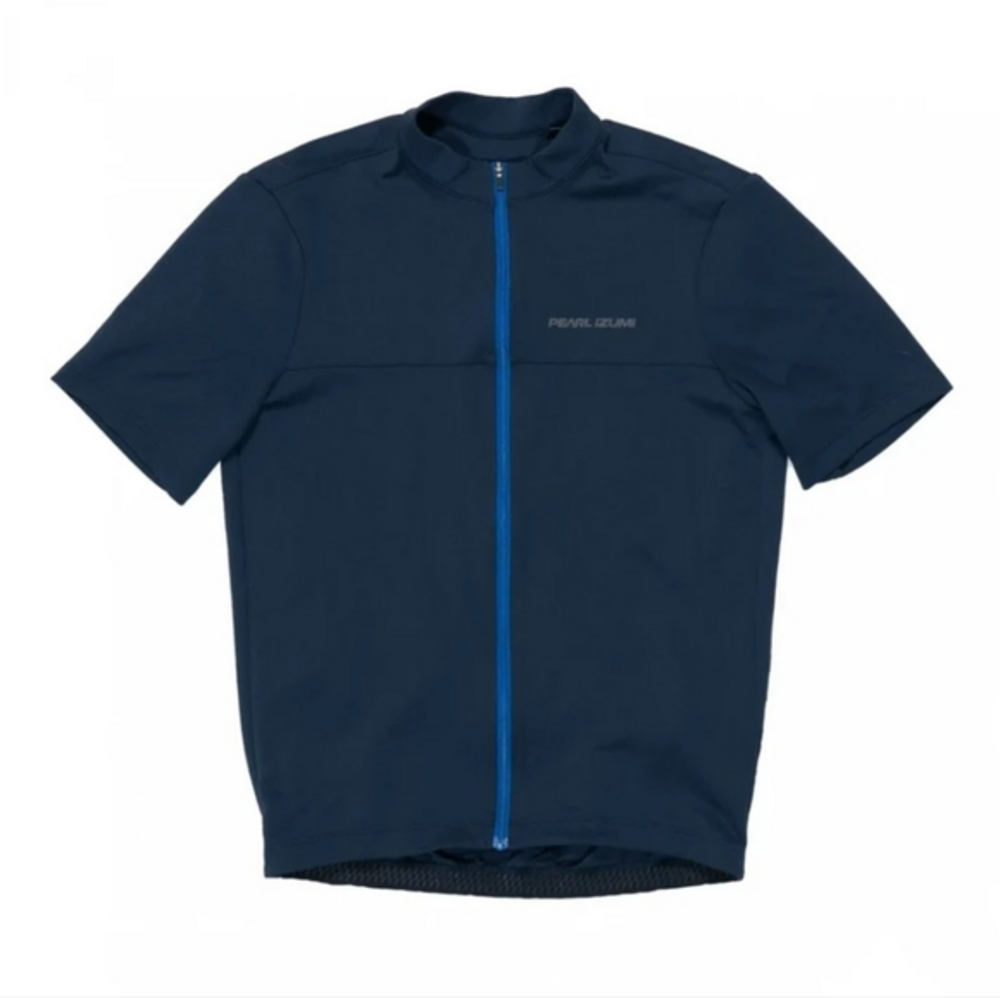 Pearl Izumi Men's Quest Short Sleeve Full Zip Cycling Jersey Navy Sz‎ S, UPF 20